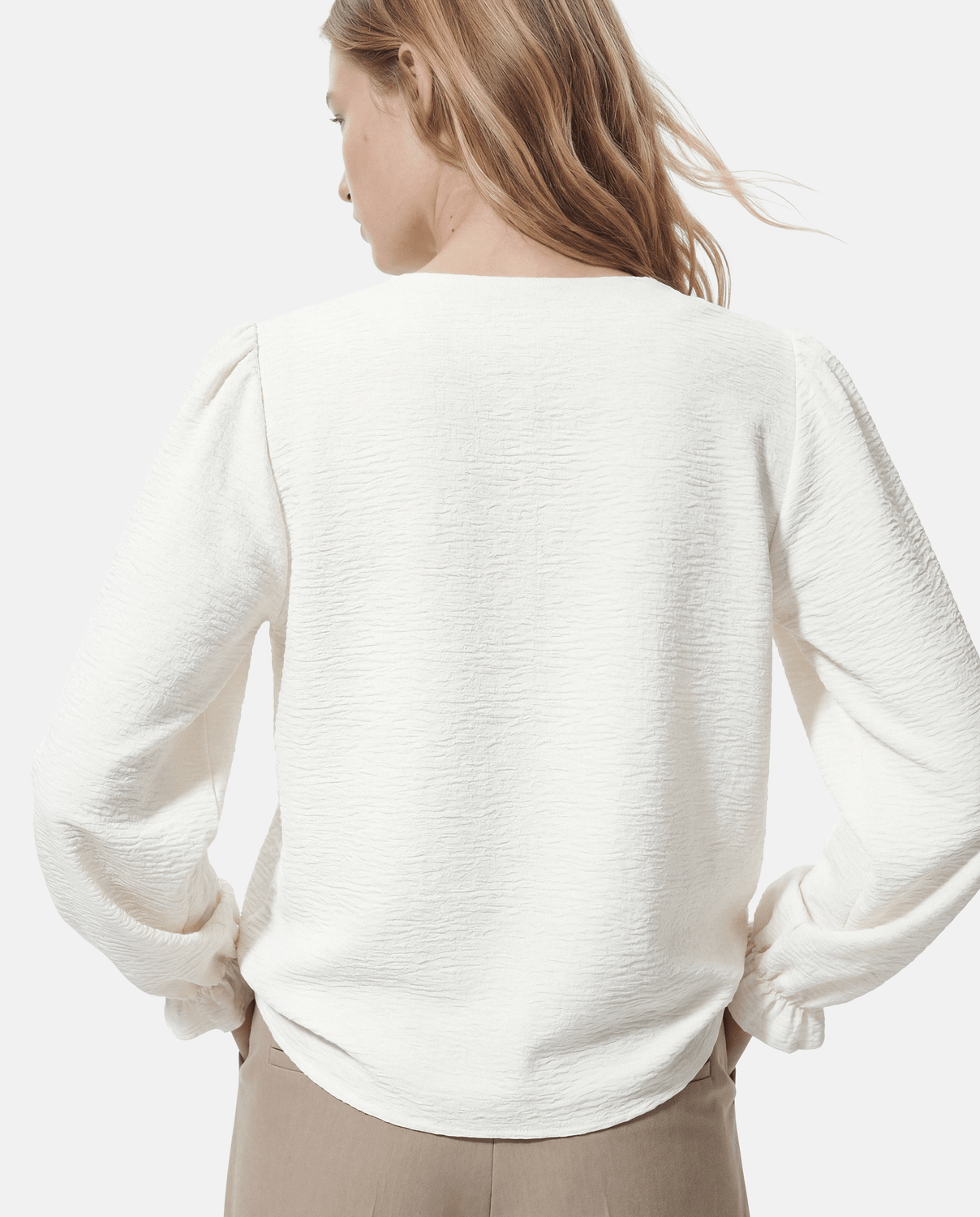 PCTIFFANY Top - Cloud Dancer - VERO MODA & VILA Bergvik